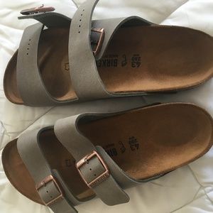Birkenstock Arizona Birkibuc Stone